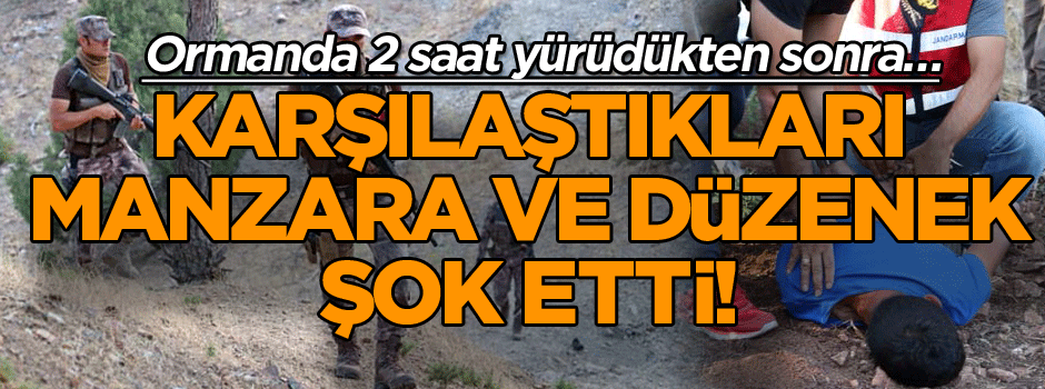 Tam 2 saat ormanda yürüdükten sonra karşılaştıkları manzara ve düzenek şok etti!