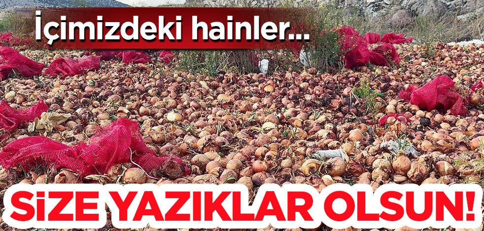 Tam 2 ton kuru soğan: Köy çıkışında şok manzara! Herkes aklını başına alsın... Allah'tan korkun be insafsızlar!
