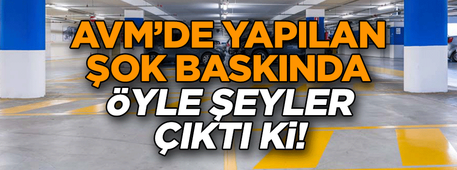 Tam 243 tane… AVM’de yapılan şok baskında öyle şeyler çıktı ki!