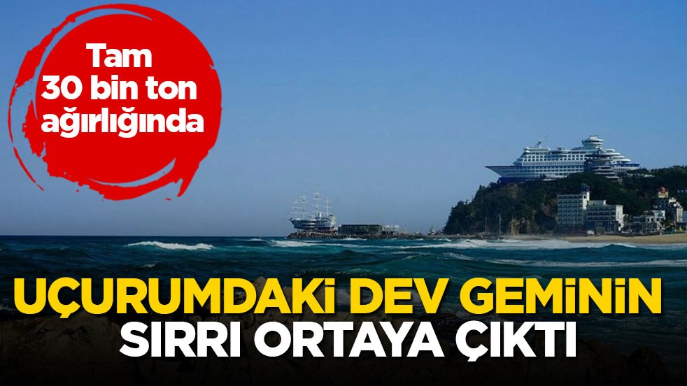 Tam 30 bin ton ağırlığında! Uçurumdaki dev geminin sırrı ortaya çıktı