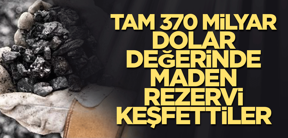 Tam 370 milyar dolar değerinde maden rezervi keşfettiler