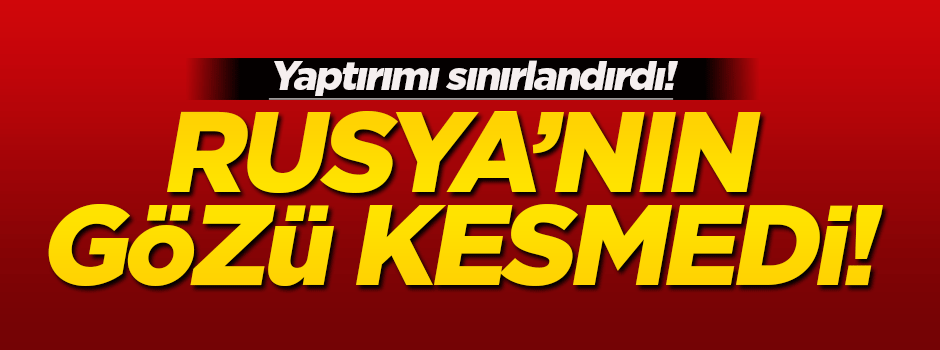 Tam anlamıyla yaptırımı Rusya'nın gözü kesmedi!