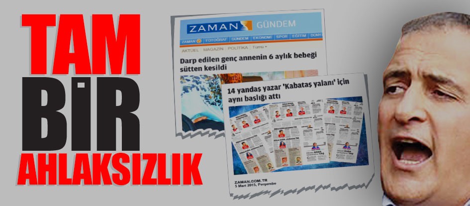 Tam bir ahlâksızlık