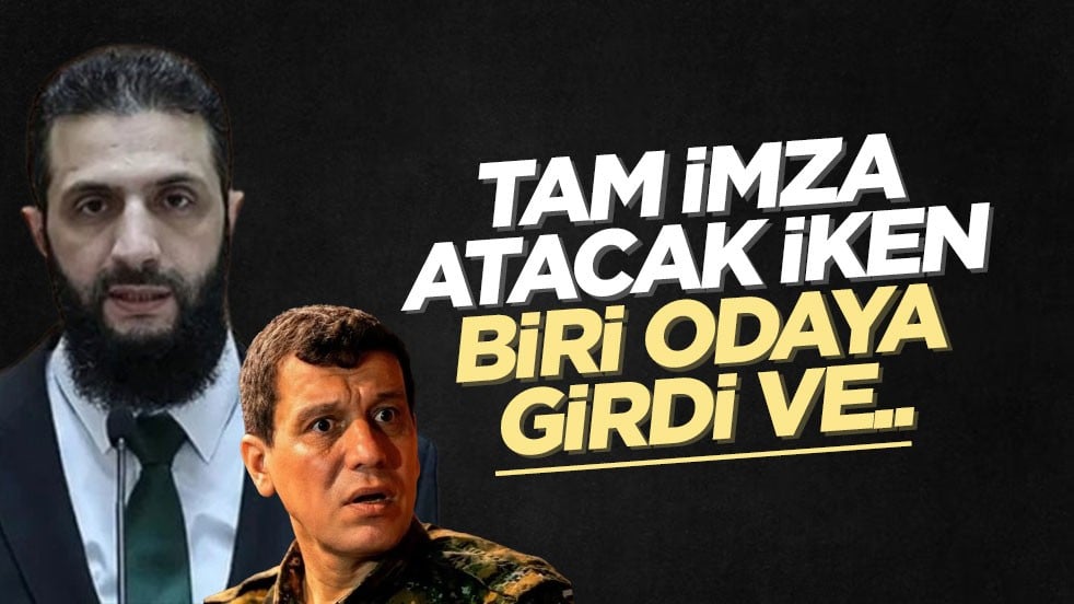 Tam imza atacak iken, biri odaya girdi ve..