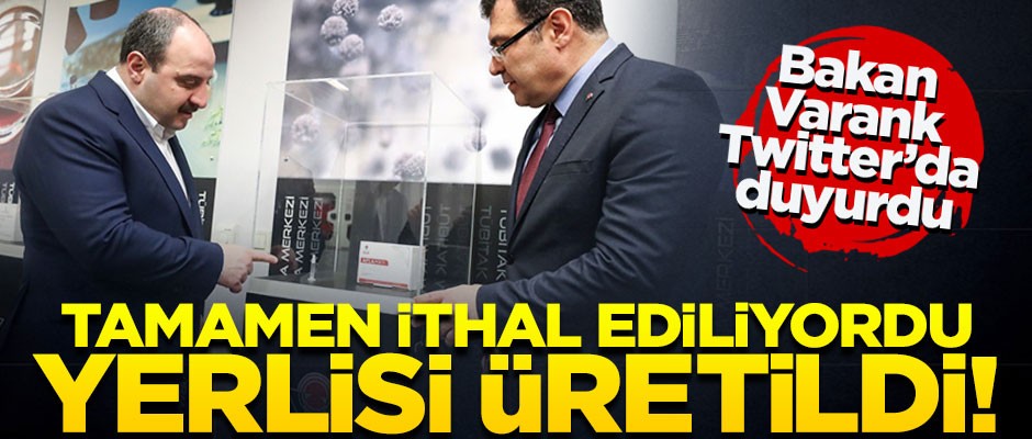Tamamen ithal ediliyordu, artık yerlisi üretildi!