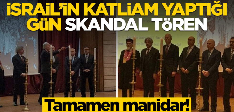 Tamamen manidar! İsrail'in katliam yaptığı gün skandal tören