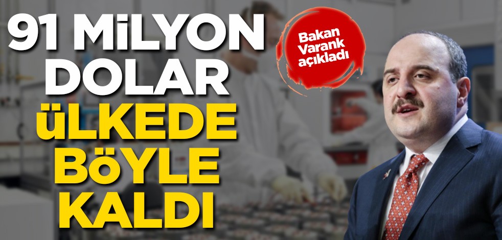 Tamamen yerli ve milli! 91 milyon dolar ülkede böyle kaldı