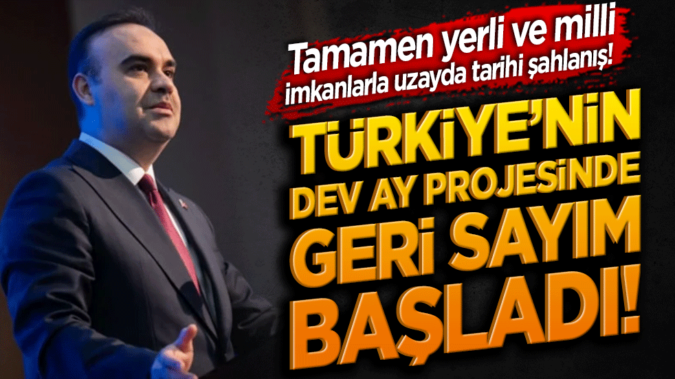 Tamamen yerli ve milli imkanlarla uzayda tarihi şahlanış! Türkiye’nin dev Ay projesinde geri sayım başladı!
