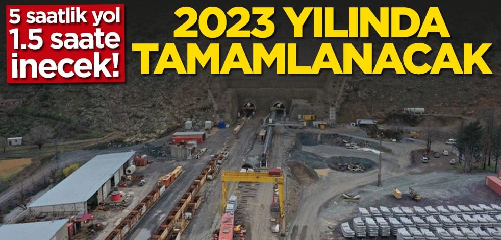 Tamamlandığında Türkiye’nin en uzun tüneli olacak