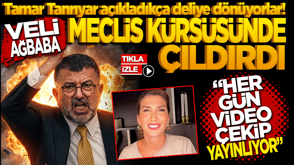 Tamar Tanrıyar açıkladıkça deliye dönüyorlar! Veli Ağbaba meclis kürsüsünde çıldırdı: Bir tane kadın her gün video çekip yayınlıyor