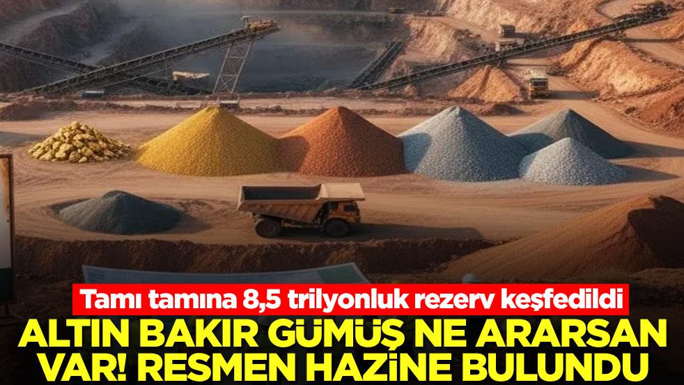 Tamı tamına 8,5 trilyonluk rezerv keşfedildi: Altın, bakır, gümüş ne ararsan var, resmen hazine bulundu