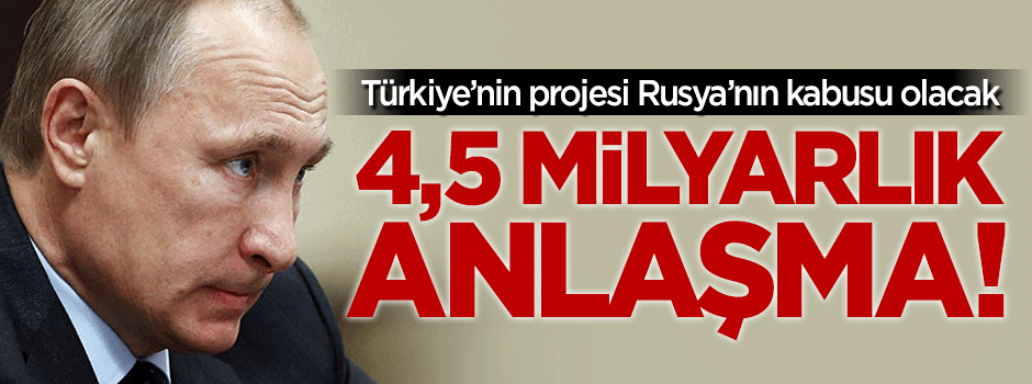 TANAP'ta 4.5 milyarlık anlaşma!