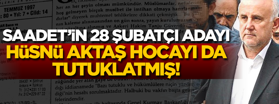 Tanju Güvendiren, Hüsnü Aktaş hocayı da tutuklatmış!