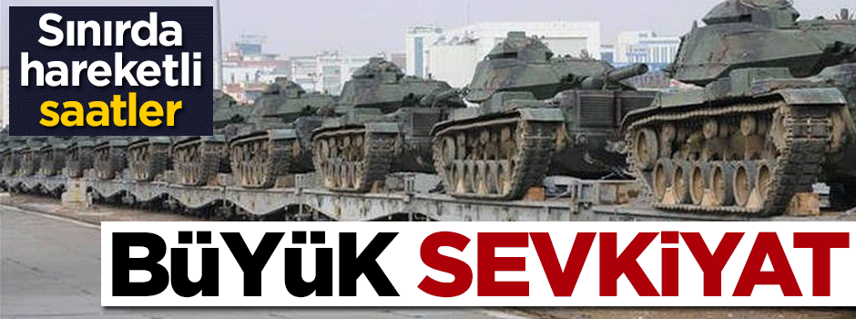 Tanklar sınır kapısından geçiyor!