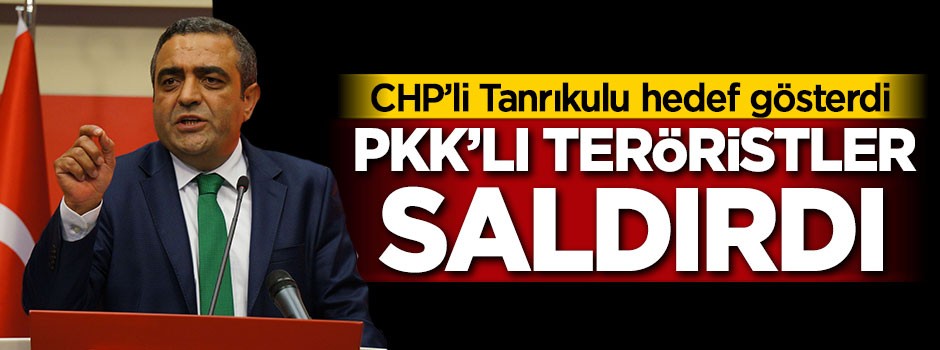 Tanrıkulu hedef gösterdi! PKK'lı teröristler saldırdı