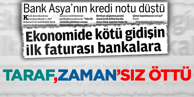 Taraf, Zaman'sız öttü