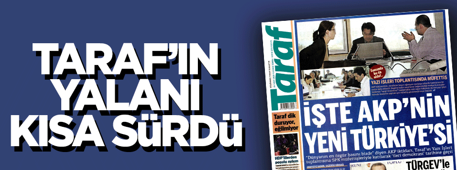 Taraf'ın SPK yalanı kısa sürdü