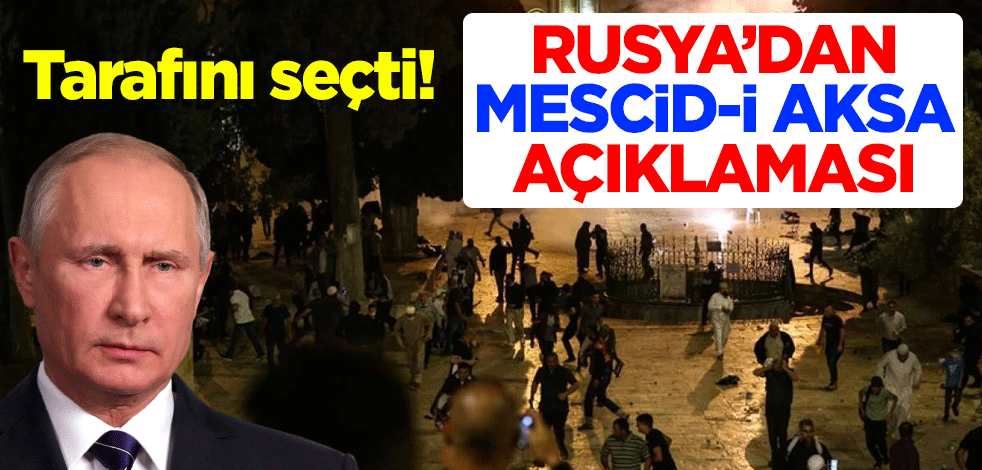 Tarafını seçti! Rusya'dan Mescid-i Aksa açıklaması