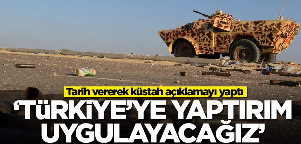 Tarih vererek küstah açıklamayı yaptı! 'Türkiye'ye yaptırım uygulayacağız'