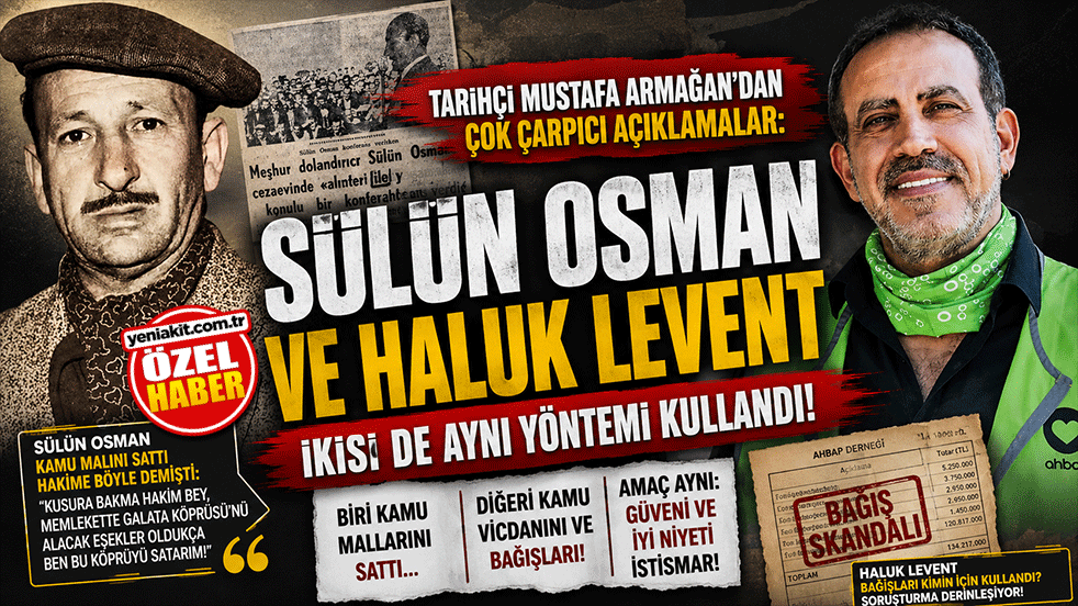 Tarihçi Mustafa Armağan’dan çok çarpıcı açıklamalar: Sülün Osman ve Haluk Levent