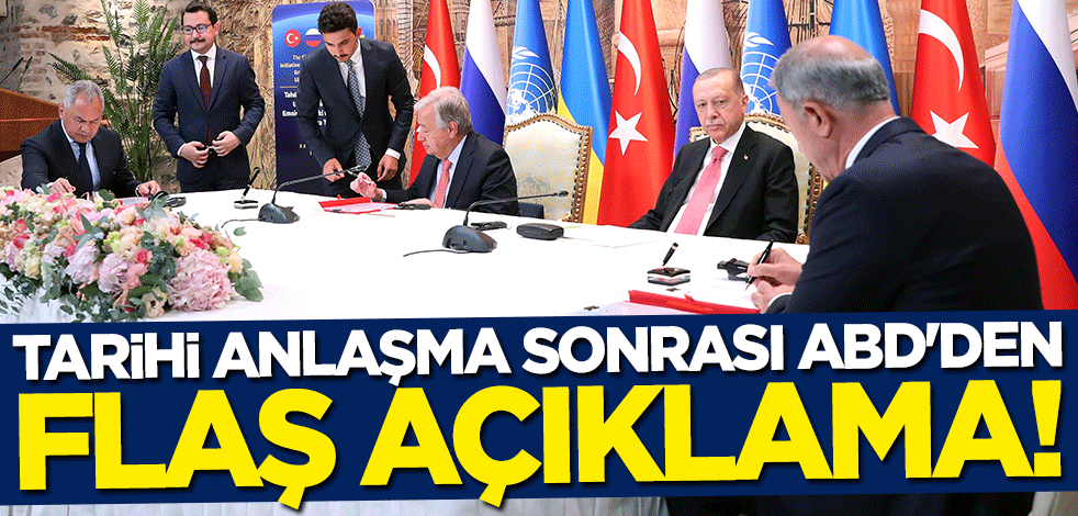 Tarihi anlaşma sonrası ABD'den flaş açıklama