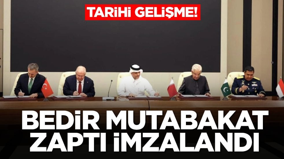 Tarihi gelişme: Bedir Mutabakat Zaptı imzalandı