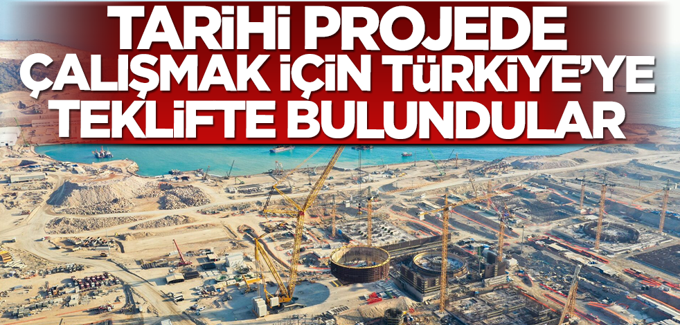 Tarihi projede çalışmak için Türkiye'ye teklifte bulundular!