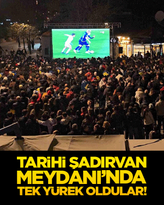 Tarihi Şadırvan Meydanı’nda tek yürek oldular!