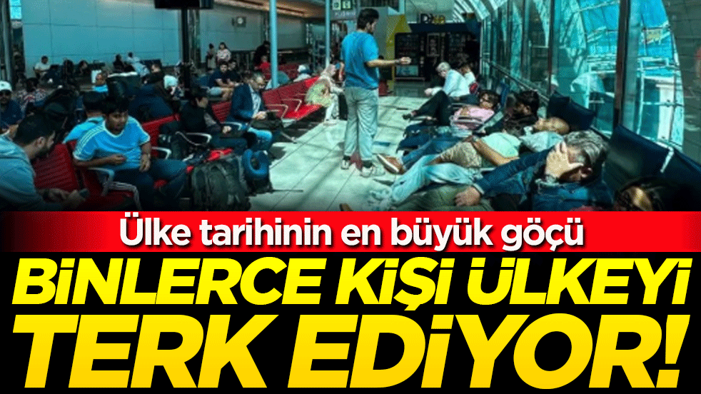 Tarihinin en büyük göçü: Binlerce kişi ülkeyi terk ediyor!