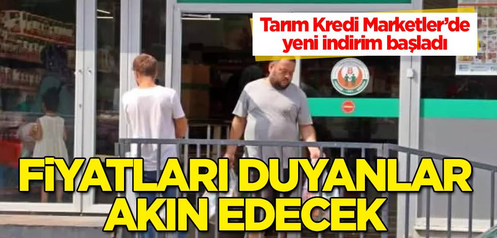 Tarım Kredi Marketler'de yeni indirim başladı! Fiyatları duyanlar akın edecek