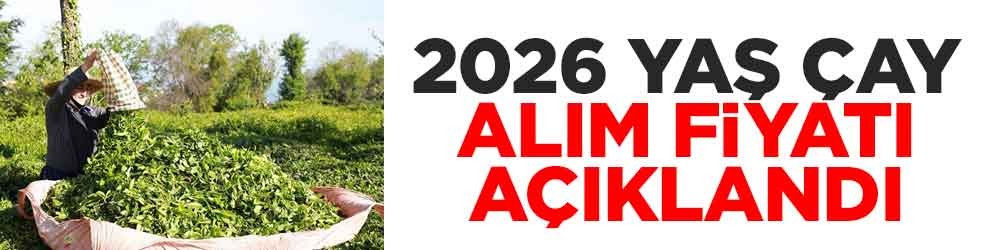 2026 yaş çay alım fiyatı açıklandı