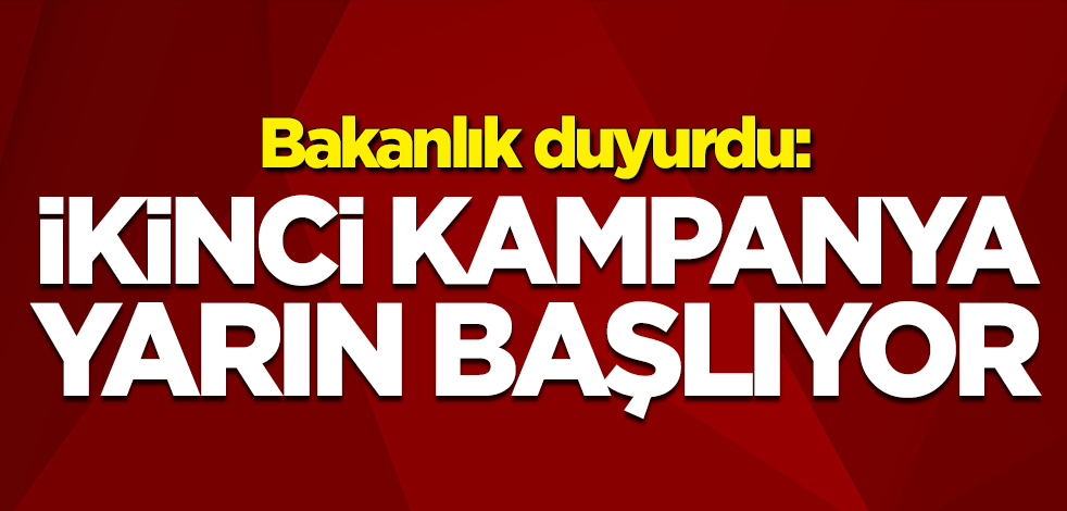 Tarım ve Orman Bakanlığı duyurdu: Koronavirüse karşı ikinci kampanya yarın başlıyor