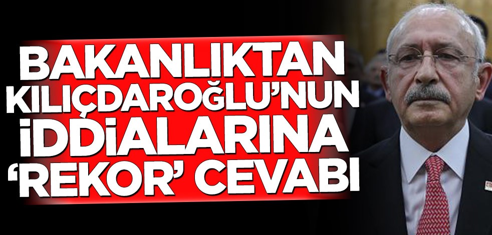 Tarım ve Orman Bakanlığı'ndan Kemal Kılıçdaroğlu'nun iddialarına 'rekor' cevabı