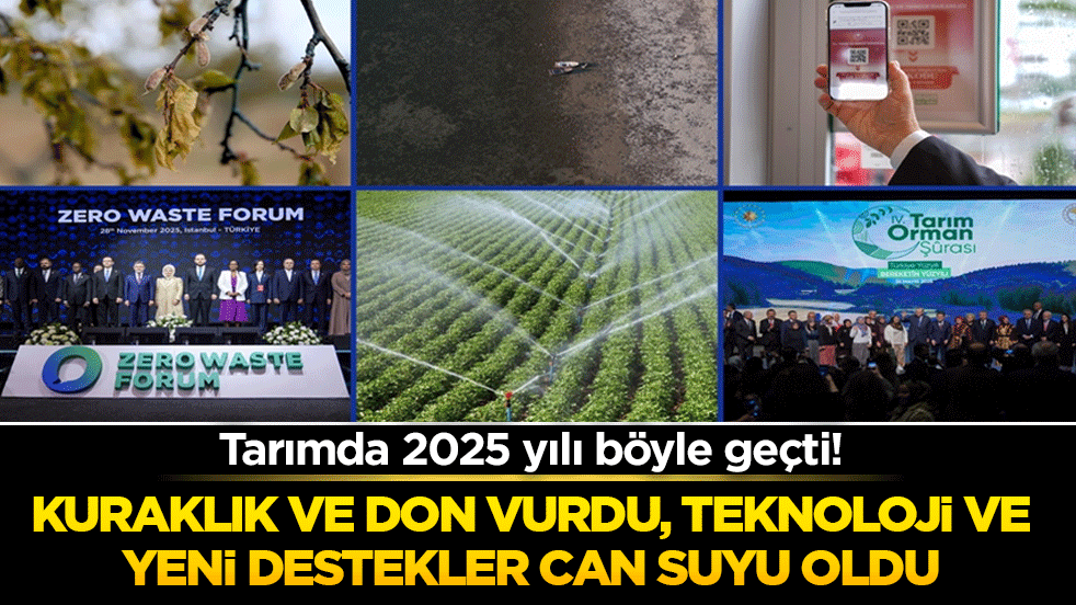 Tarımda 2025 yılı böyle geçti! Kuraklık ve don vurdu, teknoloji ve yeni destekler can suyu oldu