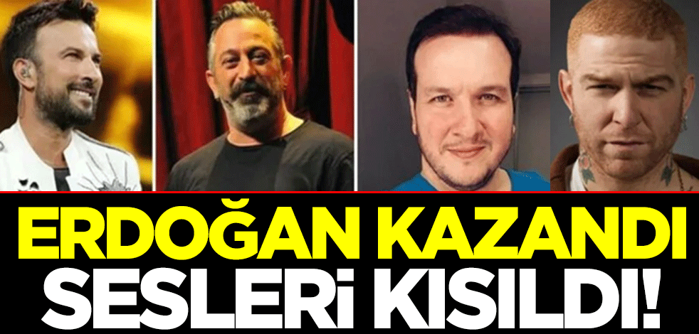 Tarkan, Cem Yılmaz, Hazal Kaya, Cem Yılmaz... Erdoğan kazandı, sesleri kısıldı!