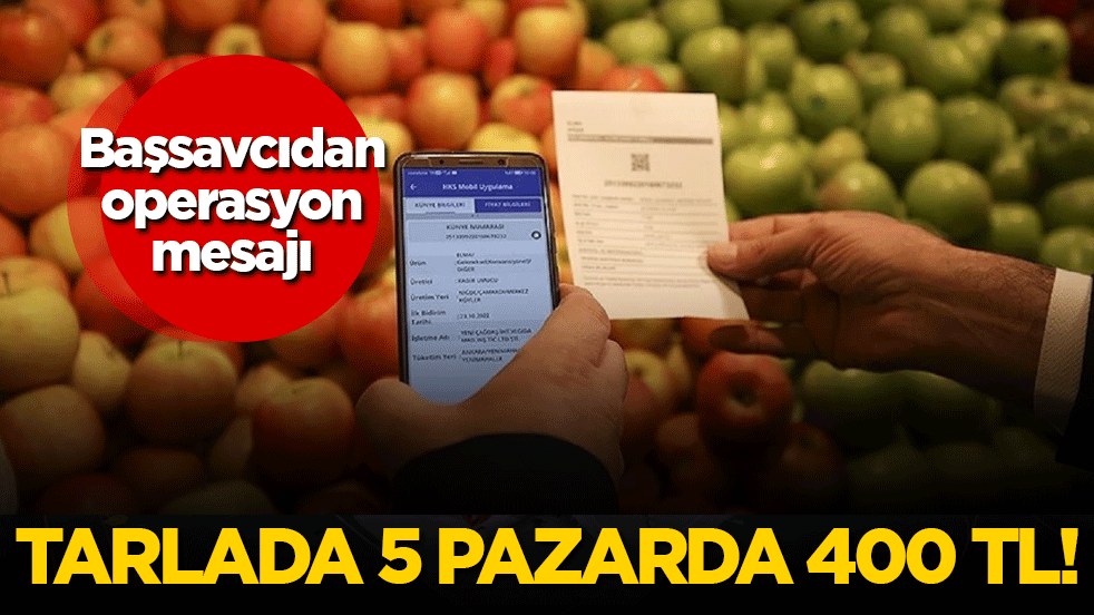 Tarlada 5 pazarda 400 lira! Hepsine el konulacak!