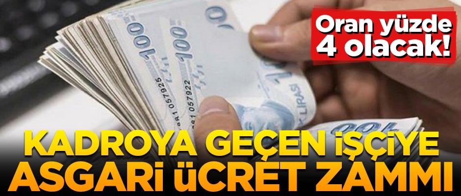 Taşerondan kadroya geçen işçiye müjde!