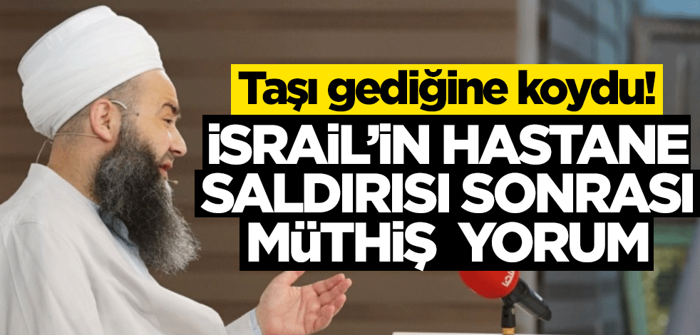 Taşı gediğine koydu! İsrail'in hastane saldırısını kınayan Ahmet Hoca'dan müthiş yorum