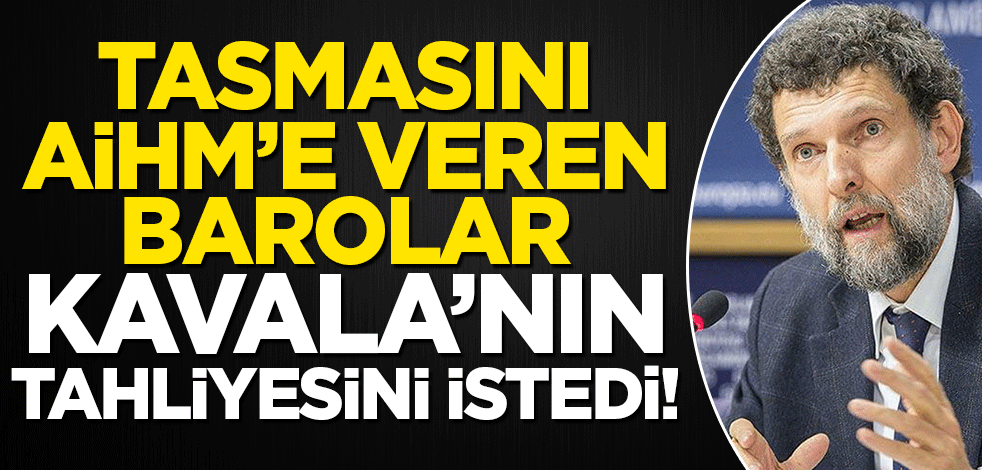 Tasmasını AİHM'e veren barolar Osman Kavala'nın hemen tahliye edilmesini istedi!