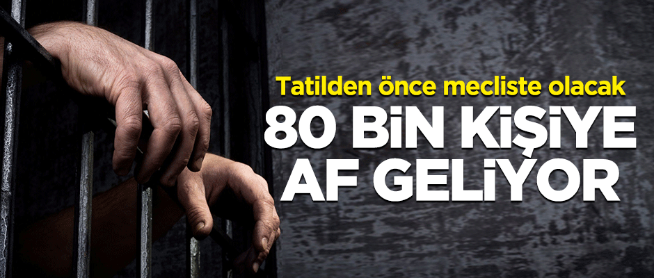 Tatil öncesi mecliste olacak... 80 bin kişiye af geliyor