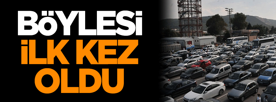 Tatilciler Osmangazi Köprüsü'nden dönüyor