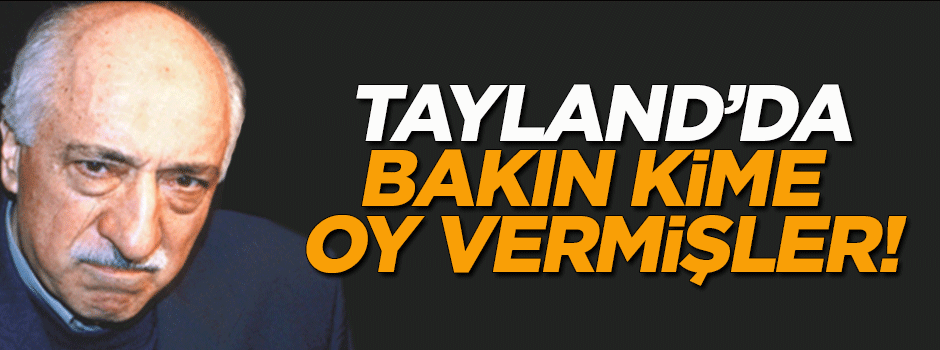 Tayland'da bakın kime oy vermişler!