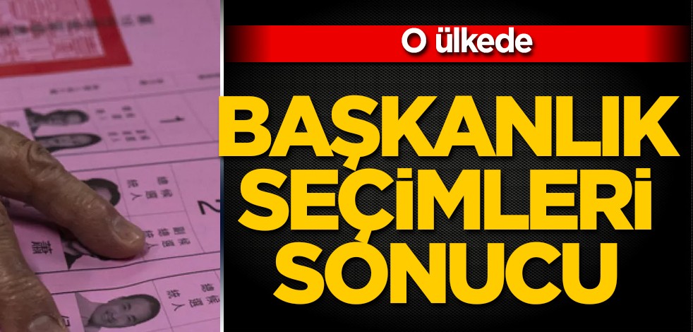 Tayvan ülkeye duyurdu: Çin'e karşı ABD'nin destek verdiği hükümetin başkanlık seçimleri bölgesinde iktidar partisi adayı galip çıktı