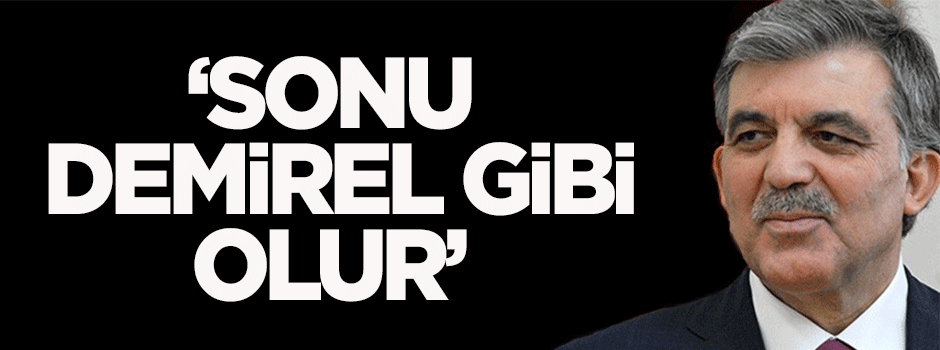 Tayyar: İhanet ederse sonu Demirel gibi olur