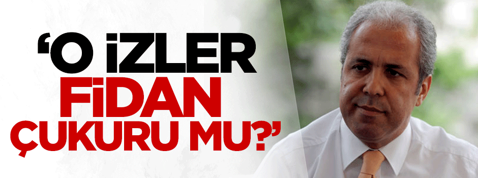 Tayyar: O izler fidan çukuru muydu?