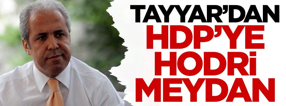 Tayyar'dan HDP'ye hodri meydan