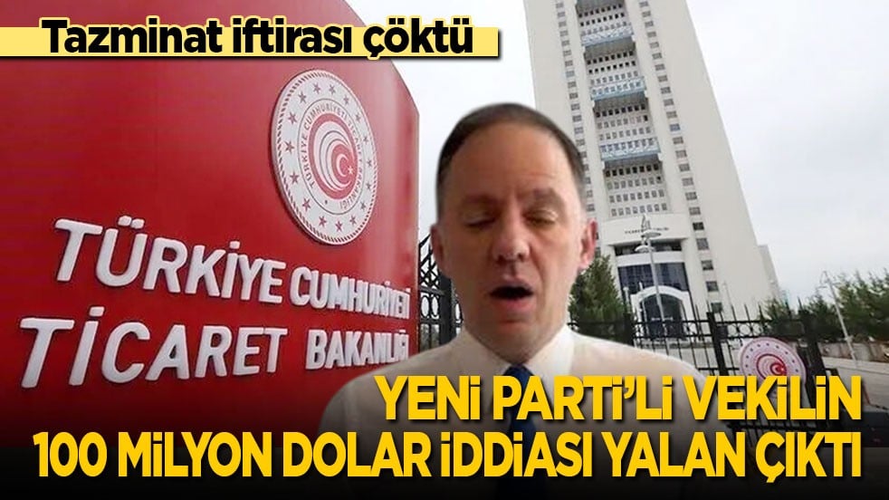 Tazminat iftirası çöktü! YP’li vekilin 100 milyon dolar iddiası yalan çıktı