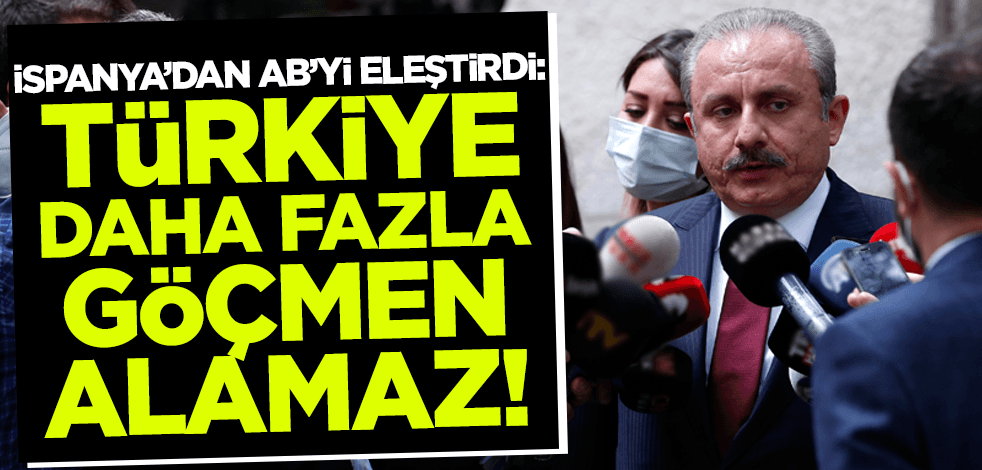 TBMM Başkanı AB'yi eleştirdi: Türkiye daha fazla göçmen alamaz