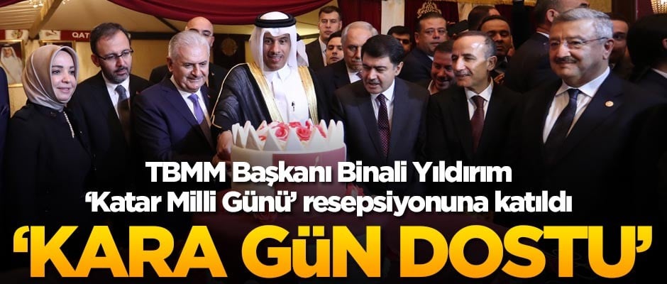 TBMM Başkanı Binali Yıldırım, Katar Milli Günü resepsiyonuna katıldı