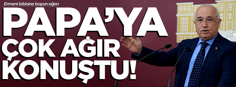 TBMM Başkanı Cemil Çiçek: Papa müfterinin tekidir!
